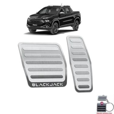 Imagem de Pedaleiras Em Aço Inox Fiat Toro Blackjack Prata