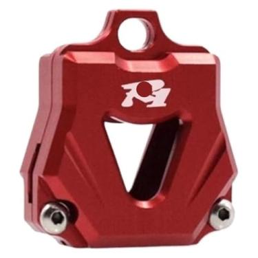 Imagem de BYYINGSUS Acessórios de modificação de motocicleta tampa de chave CNC produtos criativos capa de chaves compatível com YZF R1 R3 R6 R15 R25 (vermelho)