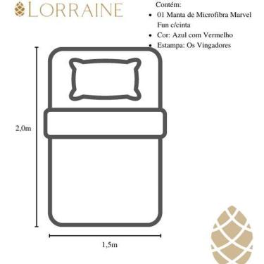 Imagem de Manta micro solteiro 200x150 fun não alérgica vingadores