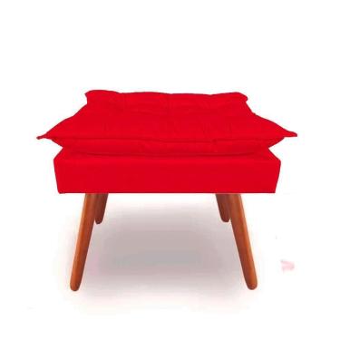 Imagem de Puff puf decorativo opala para quarto,sala suede vermelho