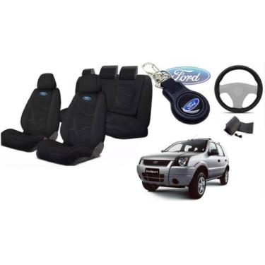 Imagem de 155Kit Exclusivo EcoSport03-06:Capas Tecido+Volante+Chaveiro - Aero Pr