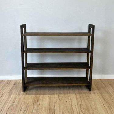 Imagem de Aparador de Madeira Pinus Linea de 4 Prateleiras Ample Tabaco - ArtFac