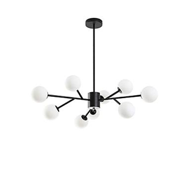 Imagem de Lustre G9 Sputnik Abajur Branco Luminárias de Teto Lustres de Metal Luminária Pendente Moderna Compatível com Sala de Jantar Cozinha Sala de Estar Quarto, Decoração Moderna