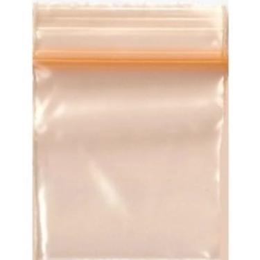 Imagem de 508.0-2.5 cm x 2.5 cm 1.010 Pequenos sacos de plástico seláveis de plástico com zíper de 2 mm (laranja)