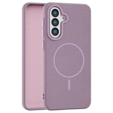 Imagem de Callyue Capa roxa para Samsung Galaxy A56, [compatível com Magsafe], capa protetora macia antiderrapante à prova de choque para Samsung A56