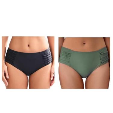 Imagem de Calças de biquíni COCOPEAR Full Coverage para mulheres tamanho L (paco