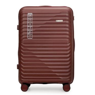 Imagem de Mala de Viagem 23kg Média em Polipropileno Anti Impacto Zíper Anti Furto Rodas 360º - Portland - Allabard