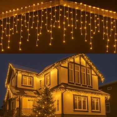 Imagem de Cascata 200 Led 5 Metros 8 Funções Luz Natal 127V/220V - oem, Branco Q