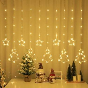 Imagem de Cascata 138 Led's com Formatos 220v-110v 3M Luzes Natal Festa Bivolt -