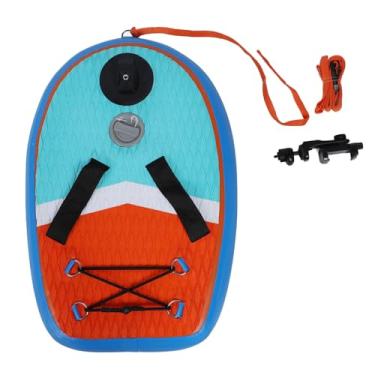 Imagem de Prancha inflável de natação grande engrossada com suporte de telefone ajustável, suporte de câmera panorâmica, universal para piscinas, lagos, material de PVC EVA