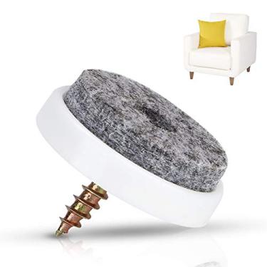 Imagem de Ailgely Almofada Antiderrapante Dos Pés da Mobília do Prego de Feltro do pé da Cadeira, para a Proteção do Assoalho do pé da Mesa, Com Almofada de Madeira do pé da Cadeira (22mm)