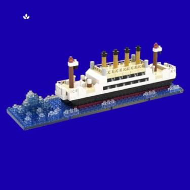 Imagem de Blocos de Montar Titanic  Modelo de 350 Peças, Quebra-Cabeça Criativo 