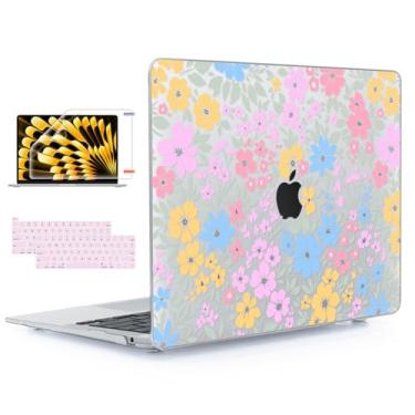 Imagem de YSCLBAHUK Capa para MacBook Pro de 13 polegadas M2 M1 A2338 2022 2021-2016 A2251 A2289 A2159 A1989 A1706 com Touch Bar serve para Touch ID, capa de teclado rígido de plástico com estampa impressa