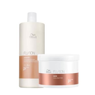 Imagem de Kit Fusion Shampoo 1L e Máscara 500ml - Wella Professionals