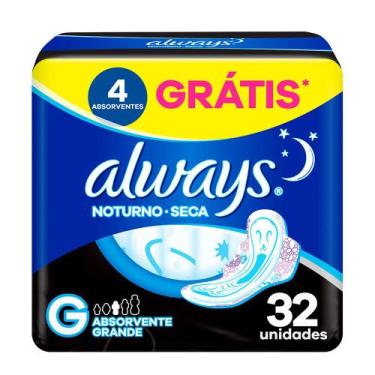 Imagem de Absorvente Always Active Noturno Seca Com Abas Leve 32 Pague 28