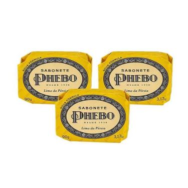 Imagem de Kit 3 Sabonete em Barra Lima da Pérsia Glicerina Óleo de Palma Phebo 9