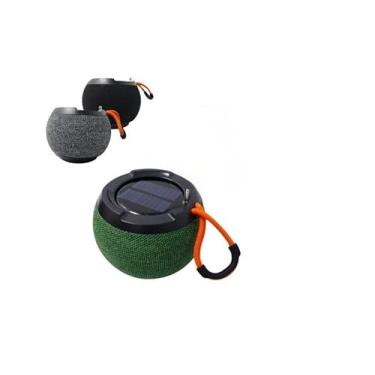 Imagem de Caixinha de Som Portátil Bluetooth com Energia Solar, Alto-Falante Sem Fio à Prova D'água, Design Esférico