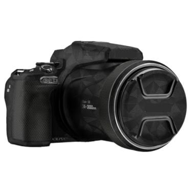 Imagem de COOLPIX P1100 Película protetora de vinil para câmera antiarranhões Película protetora de vinil capa de decalques para Nikon COOLPIX P1100 (triângulo preto)
