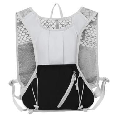 Imagem de MotiveTech Colete de Corrida, Mochila para Caminhada, Respirável, Versátil, Ajustável, para Homens E Mulheres, com Função de Hidratação, Cinza Preto