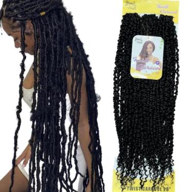 Imagem de Cabelo Para Crochet Braid Estilo Caracol Pre Looped 300g - mhair, Pret