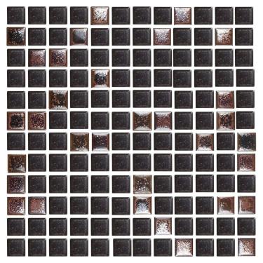 Imagem de Pastilha De Vidro Nefertiti Cobre 2x2 Placa 30x30cm - 1012020005