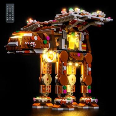 Imagem de LocoLee Light kit Compatible with Lego 40806 Gingerbread at-at Walker - No Model Only Light, LED Lighting Accessories Compatible with Lego 40806 (RC Version)