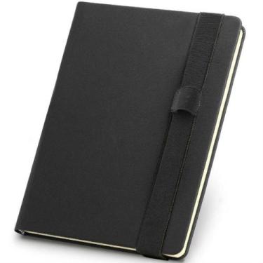 Imagem de Caderneta De Anotações 14X21Cm 140 Folhas Sem Pauta - Preto - Topget