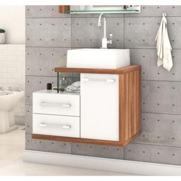 Imagem de Gabinete Armario P-banheiro (balcao C-cuba Q355) Legno 650 Branco Chess C-nogal