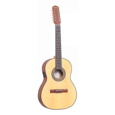 Imagem de Viola Caipira Clássica Rozini Rv155 AT.N.I Elétrica Ativa Afinador