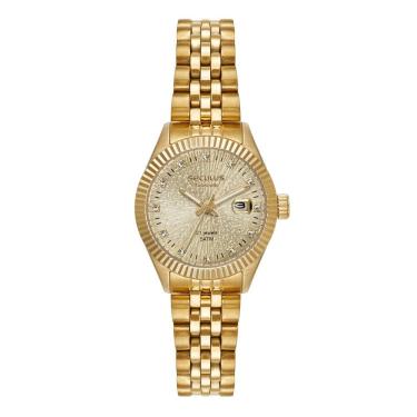 Imagem de Relógio Seculus Feminino Ref: 44291lpsvda2 Automático Dourado