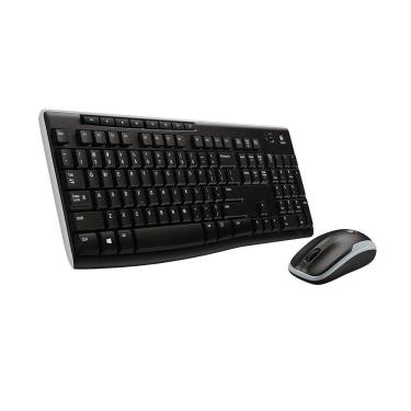 Imagem de Kit Teclado + Mouse Logitech Wireless Mk270 Pto