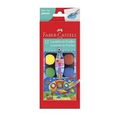 Imagem de Estojo Aquarela Escolar 12 Cores + Pincel - Faber-castell