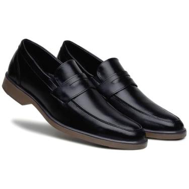 Imagem de Sapato Social Masculino Mocassim Loafter Casual Confortavel Preto/Marrom (Preto/Marrom, BR, Adulto, Numérico, 43)