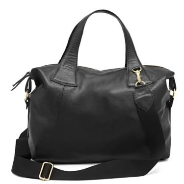 Imagem de Bolsa Feminina Couro Sacola Tiracolo Alça Mão cor Preto Ipê Mulato - 8603 (Preto)