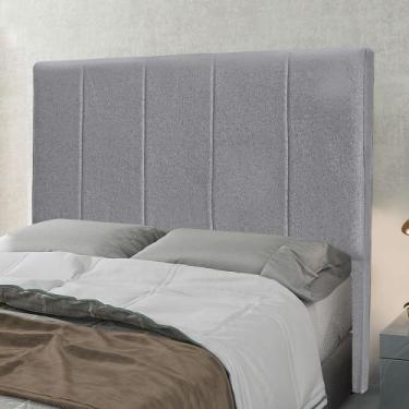 Imagem de Cabeceira Cama Box Casal 140 cm Arizona Linho Cinza S04 - D'Rossi - DR