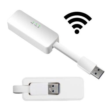 Imagem de Adaptador gigabit ethernet usb 3.0 para Rj45 Cor Branco - OEM