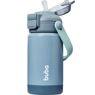 Imagem de Garrafa Térmica Inox Parede Dupla Bico Ou Canudo 360Ml Buba