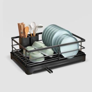 Imagem de Decolab Escorredor de Louça - Com Bandeja Para Saída de Água - Para Pratos de Sobremesa, Bowls e Xícaras (Preto, 1 Andar)
