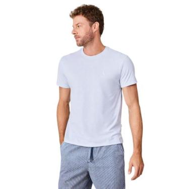 Imagem de Camiseta Regular Mescla Touch Reserva, GGG, Azul céu