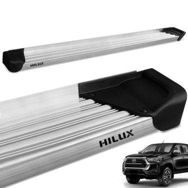 Imagem de Estribo Lateral Hilux CD 2016 a 2025 Aluminio Natural A3