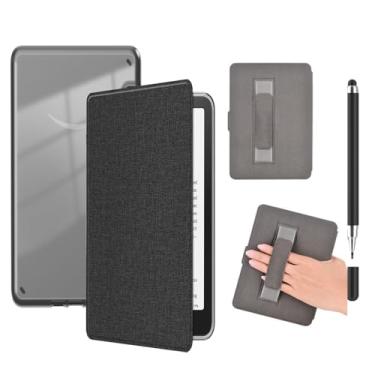 Imagem de Akacy Capa protetora de couro PU transparente e textura macia para Kindle Paperwhite de 7 polegadas (Geração 2024), fina e leve, à prova d'água (4)