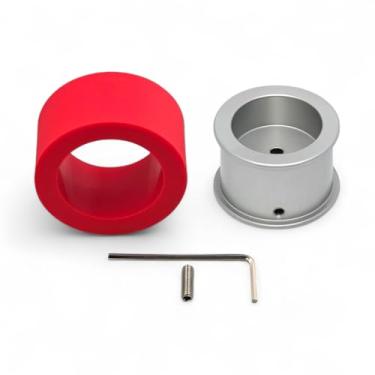 Imagem de Maxynos 2pcs (Pair) 51mm Robot Wheels – High-Grip Polyurethane Traction Tires with CNC Aluminum Hub, 6mm Bore, for Robotics, RC Cars, and DIY Projects (Shore 30A – Full Wheel Set)