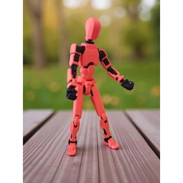 Imagem de Kit DESMONTANDO Para Montagem DUMMY 13 Boneco 14 CM Articulado Brinquedo Infantil Criança Colecionador Colecao (Laranja Neon)