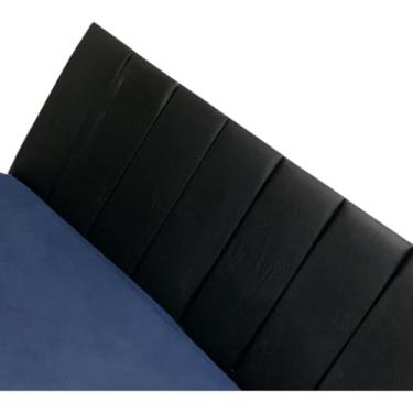 Imagem de Cabeceira Estofada Modular Alta para Cama Box King/Queen/Casal – Kit de Módulos 120x20cm, Vários Tamanhos e Cores(Corino Preto,Casal - 7 Módulos)