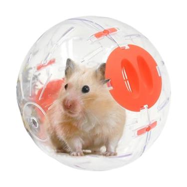 Imagem de Roda de hamster | Brinquedo de hamster silencioso transparente, acessórios para animais de estimação pequenos com orifício de ventilação para camundongos da Guiné Chinchila Gerbil Ferret Casa