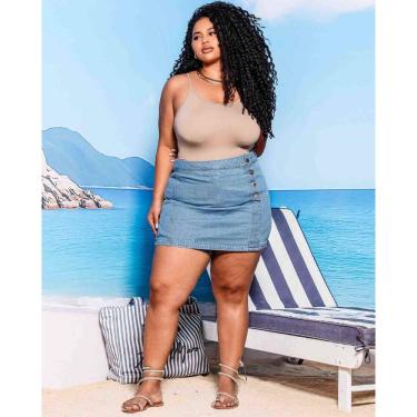 Imagem de Shorts Saia Jeans Plus - 31785