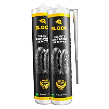 Imagem de 2 Selantes Para Pneus Vacina 300ml Block Motors