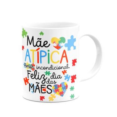 Imagem de Caneca Mães - Mãe atípica, amor incondicional - 325ml - JPS INFO