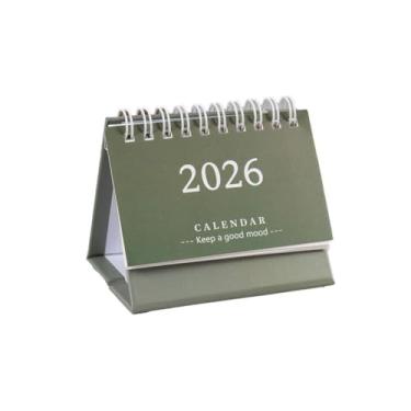 Imagem de Mini calendário de mesa 2025-2026 - julho de 2025 a dezembro de 2026 pequeno calendário de mesa, mini alendar em pé C alendar 2026, 18 meses pequeno C alendar, 12 cm x 9 cm, pequeno bloco de notas