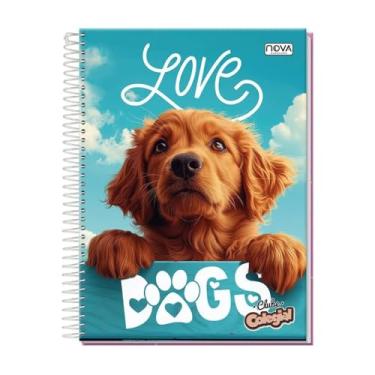 Imagem de Caderno Universitário 160 Folhas Espiral Capa Dura Capa Animal Pets Cute (Cachorro/Gato) – Espiral – Linha Escolar – Anotações, Escola, Faculdade e Escritório (Linha Premium). (2)